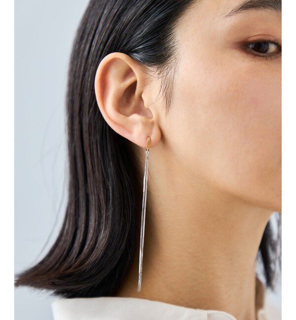 Jouete「[ダブルフェイス] イヤリング ロングチェーン」|イヤリング|