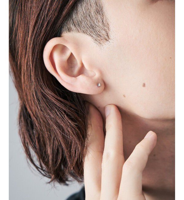 Jouete「K10WG ピアス キューブ」|ピアス|