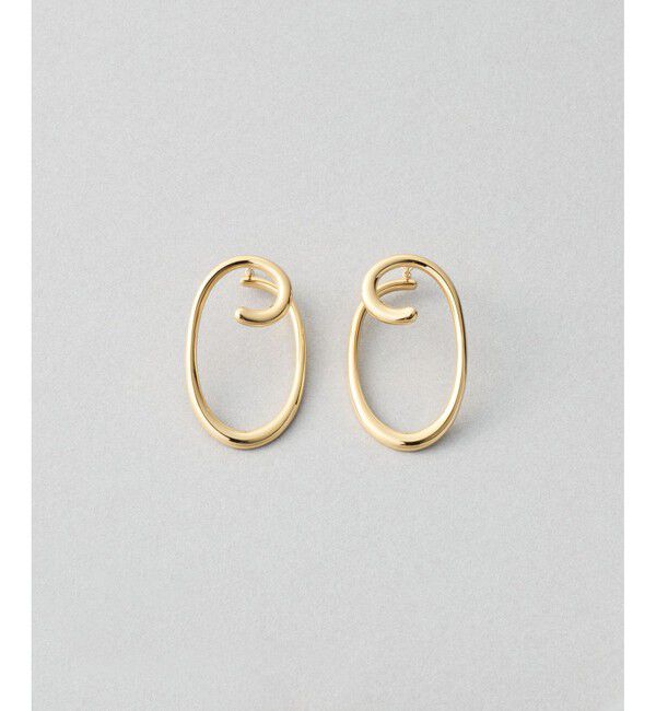 Jouete「[サークルピアス] ワンストローク」|ピアス|イエローゴールド