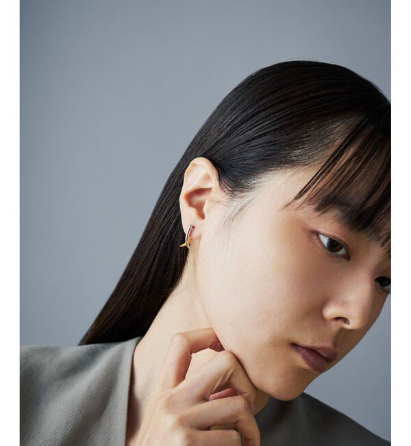 Jouete「[スナップイヤリング] シャープ コンビカラー」|イヤリング|