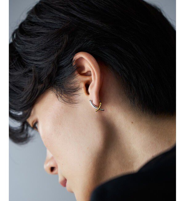 Jouete「[スナップイヤリング] シャープ コンビカラー」|イヤリング|