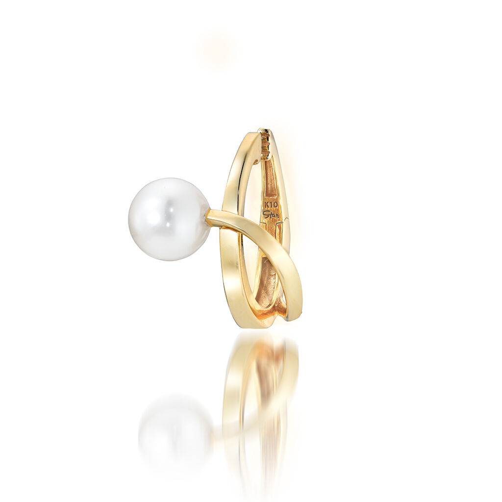 STAR JEWELRY「PEARL CLIP EARRING」|イヤリング|イエローゴールド