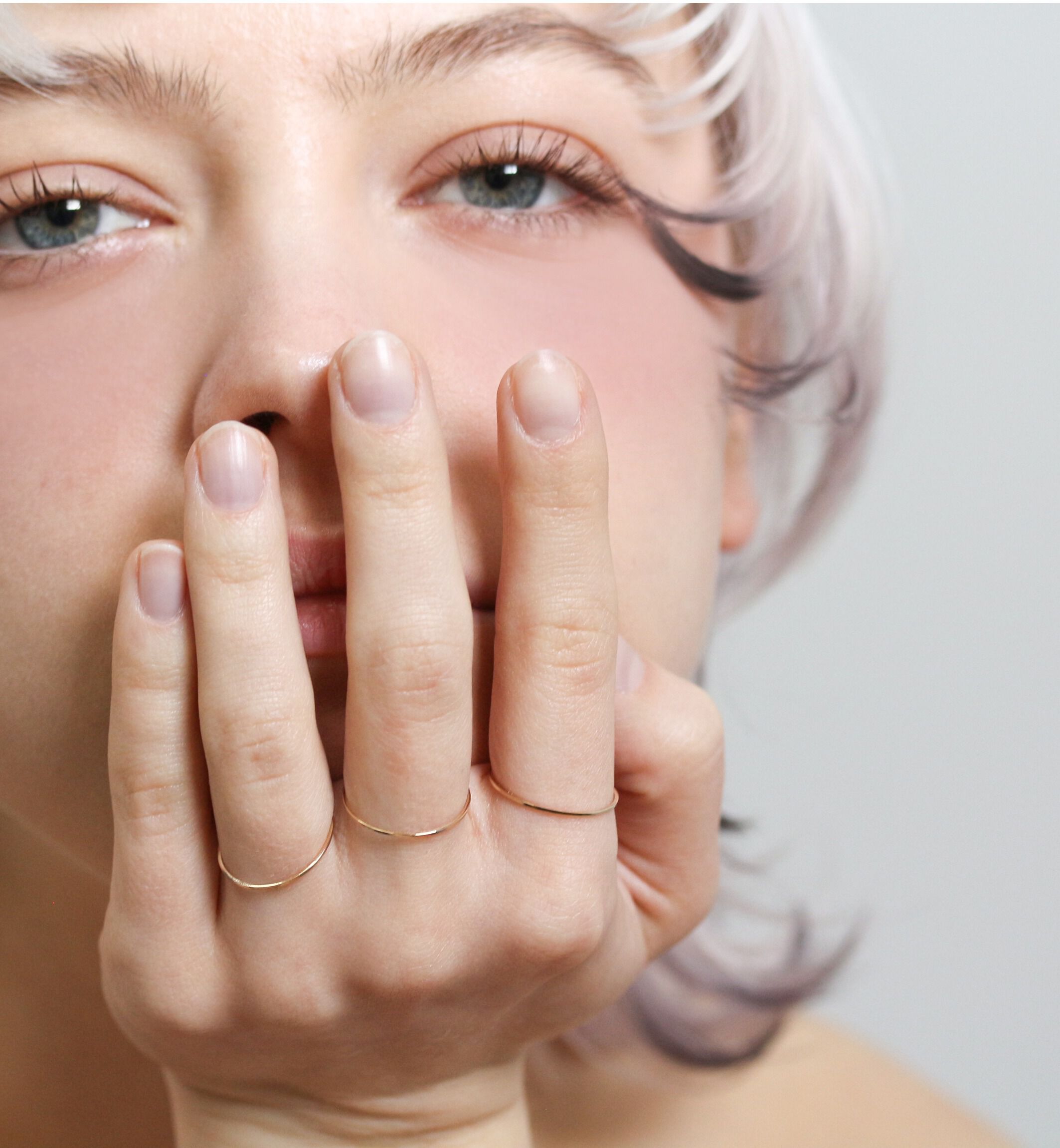  「ゴールド スキニー リング | K10YG」|リング|