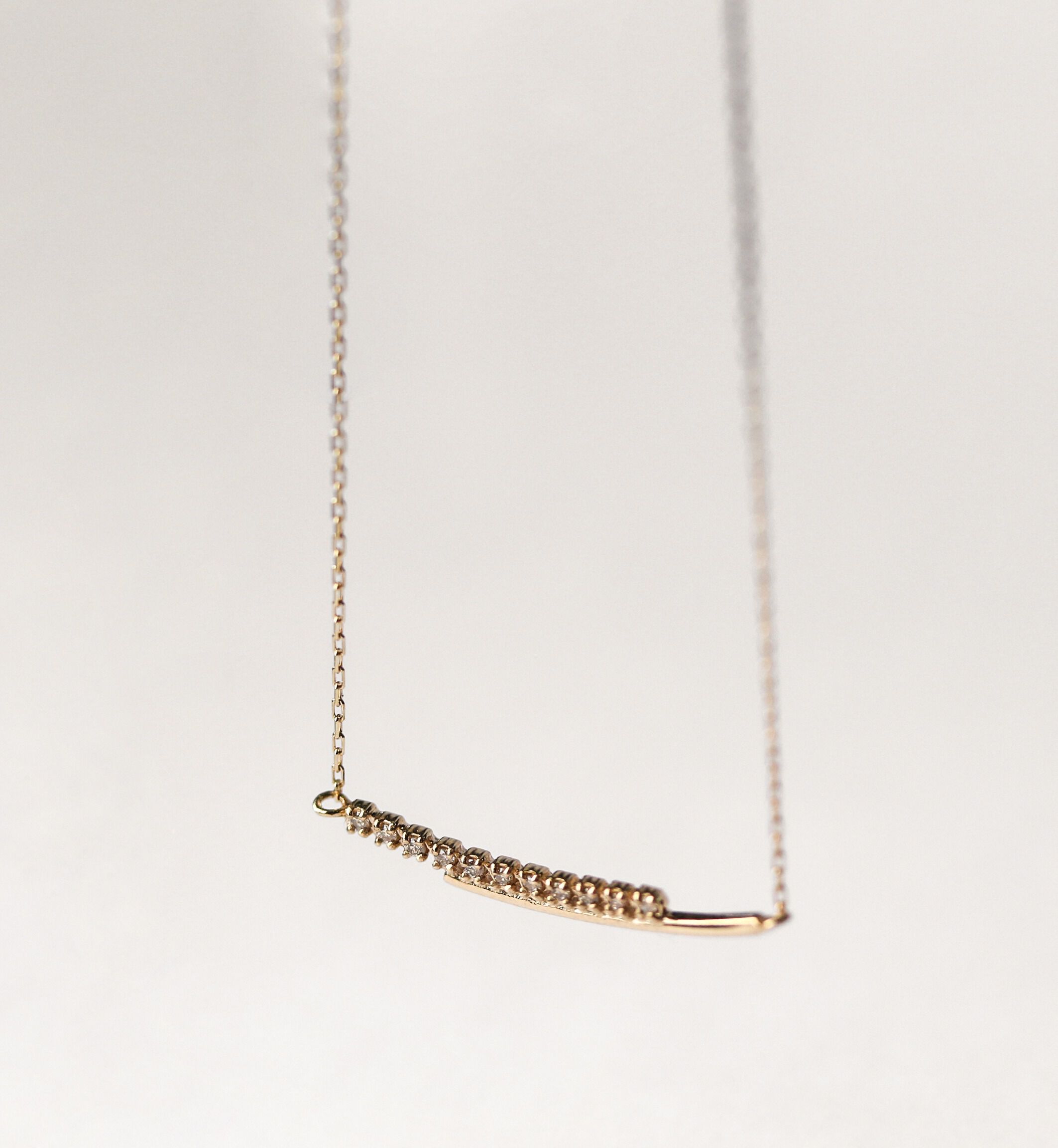  「ダイヤモンド ネックレス | K10YG 〈レイヨン〉〈世界最小〉」|ネックレス|