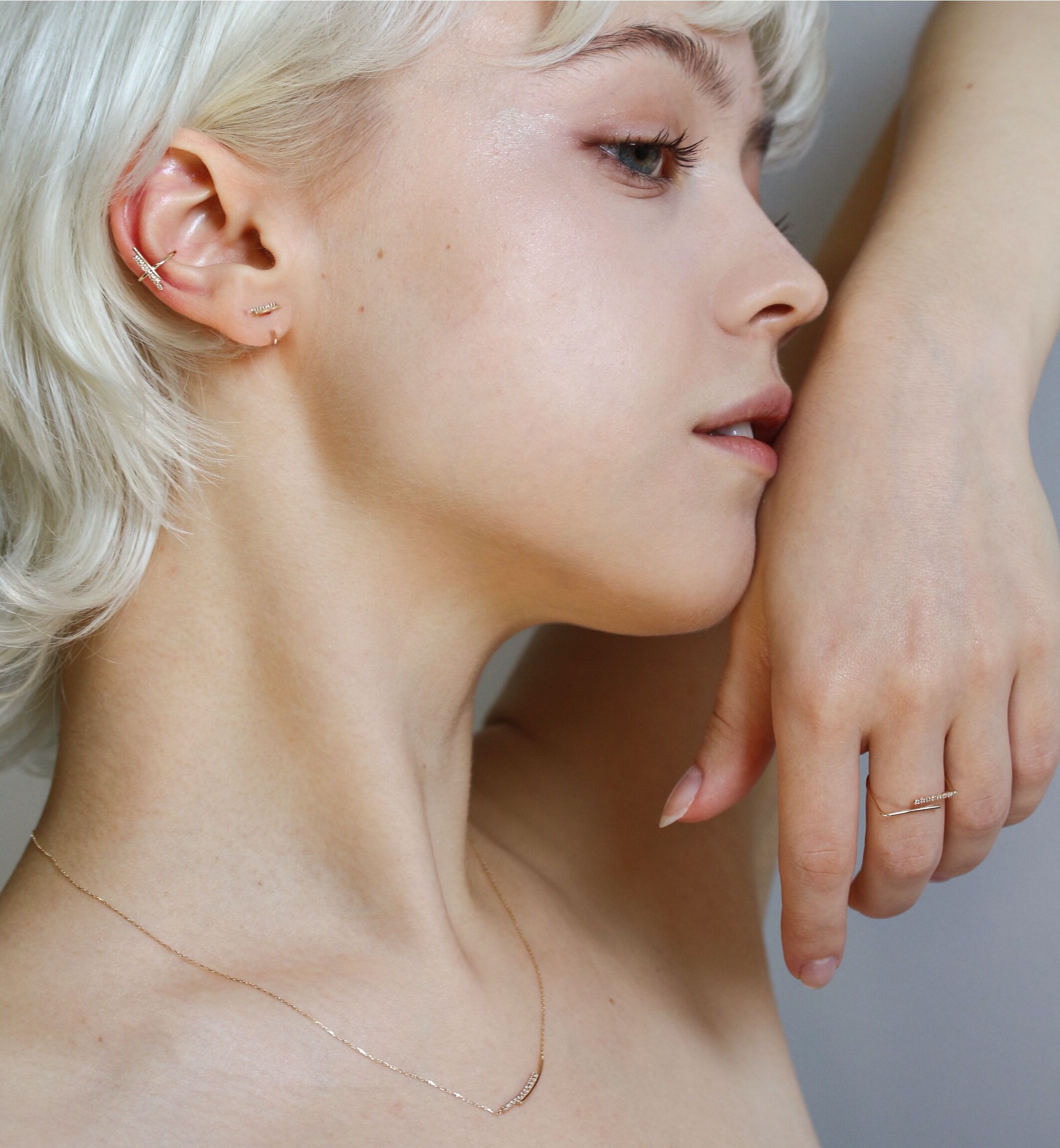  「ダイヤモンド ネックレス | K10YG 〈レイヨン〉〈世界最小〉」|ネックレス|