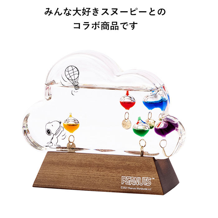 BACKYARD FAMILY「温度計 おしゃれ 通販 キャラクター スヌーピー グッズ 大人 向け ガラスフロート温度計」|その他|