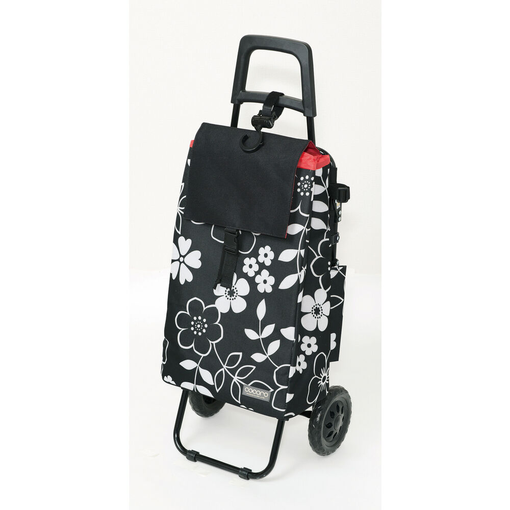 BACKYARD FAMILY「ショッピングカート おしゃれ 通販 保冷 保温 cocoro ココロ キャリーカート イス付き」|その他|ブラック1