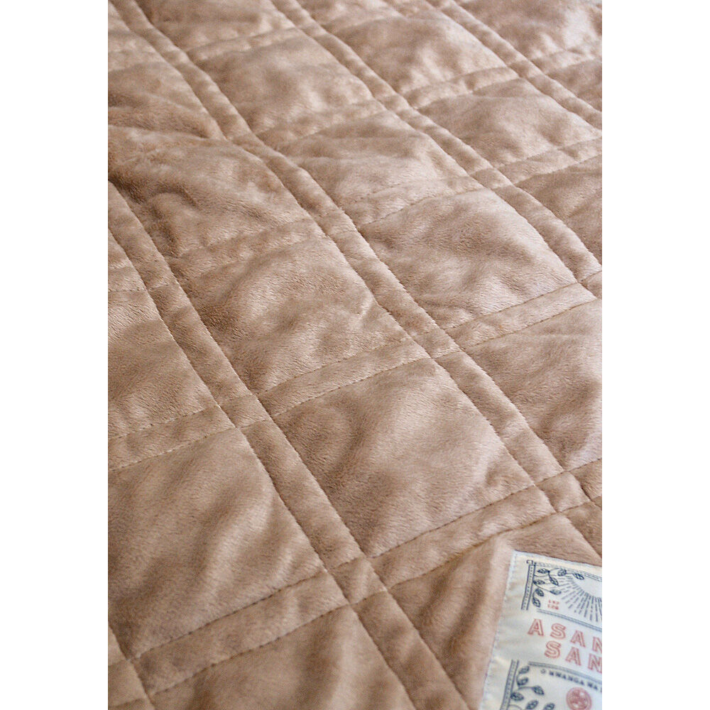 BACKYARD FAMILY「キルトブランケット 200&times;140cm 通販 ひざ掛け 膝掛け ひざかけ ブランケット 毛布 寝具」|ブランケット|ベージュ1