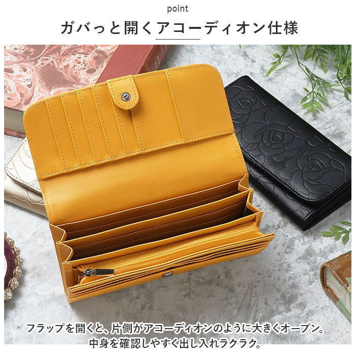 BACKYARD FAMILY「長財布 レディース 大容量 通販 Blanc Pomm 財布 サイフ ロングウォレット かぶせ」|財布|