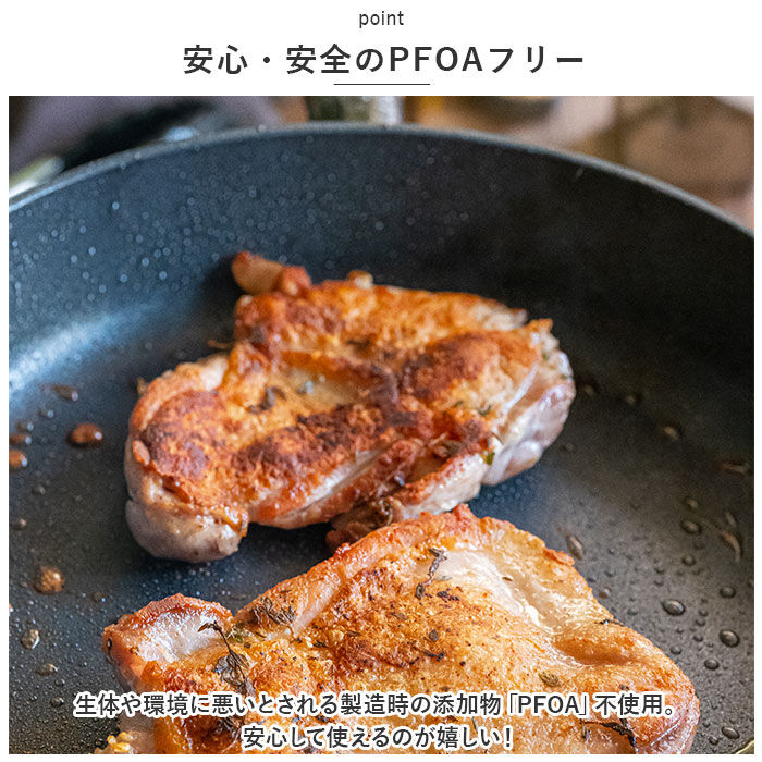 BACKYARD FAMILY「ククナキッチン フライパン 24cm 通販 チタン＆ダイヤモンド コーティング 6150-014」|食器・キッチングッズ|
