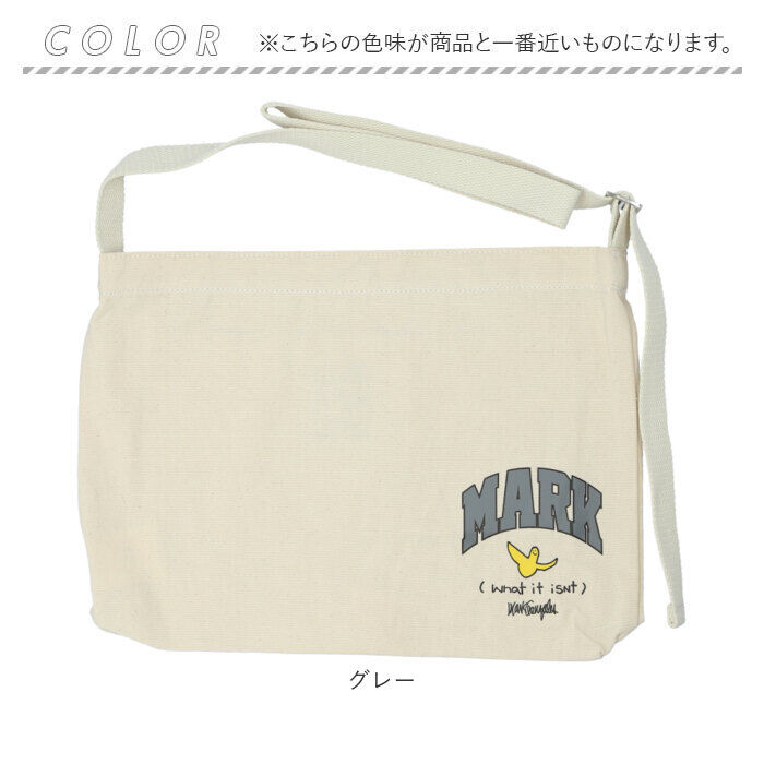 BACKYARD FAMILY「ショルダーバッグ レディース 布 通販 what it isnt キャンバス コットン マーク」|ショルダー・メッセンジャー|