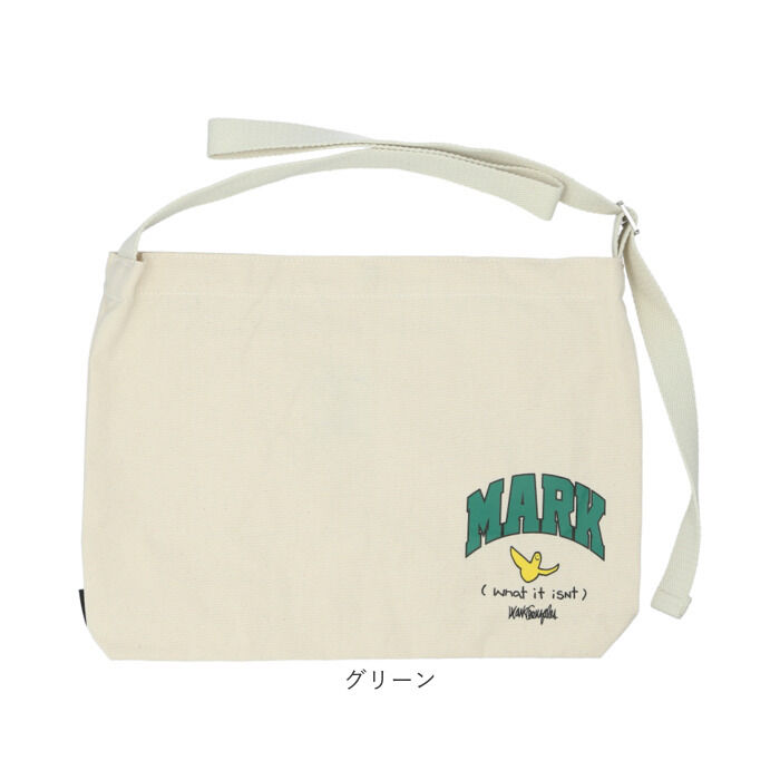 BACKYARD FAMILY「ショルダーバッグ レディース 布 通販 what it isnt キャンバス コットン マーク」|ショルダー・メッセンジャー|