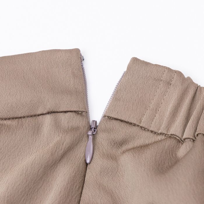 BACKYARD FAMILY「MIND レザーライクサテンギャザースカート 通販 スカート ギャザースカート ひざ丈スカート」|スカート|