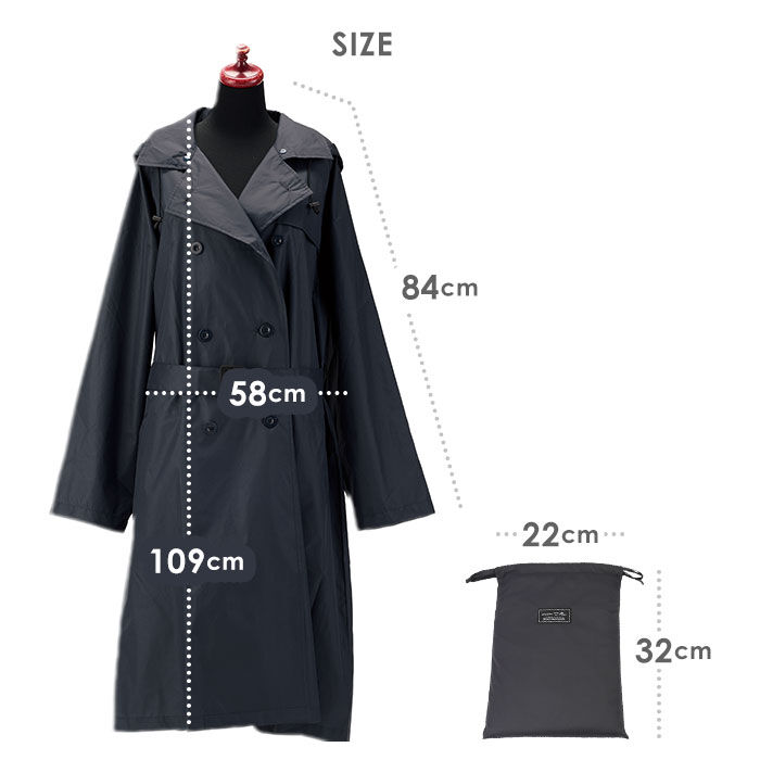BACKYARD FAMILY「レインコート レディース ロング 通販 トレンチコート ロングコート コート アウター 通勤 春」|レインコート|