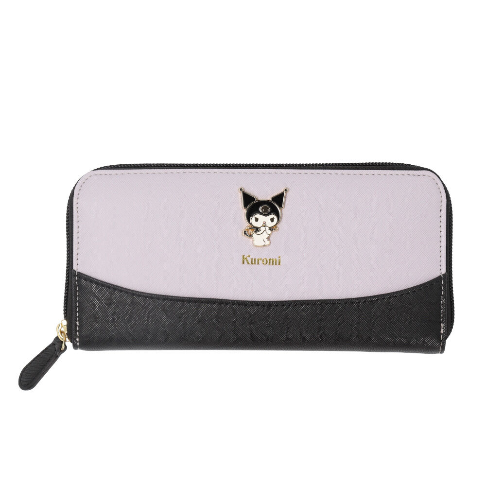 BACKYARD FAMILY「サンリオ 財布 通販 長財布 ロングウォレット レディース 大容量 かわいい ラウンドファスナー」|財布|ブラック1