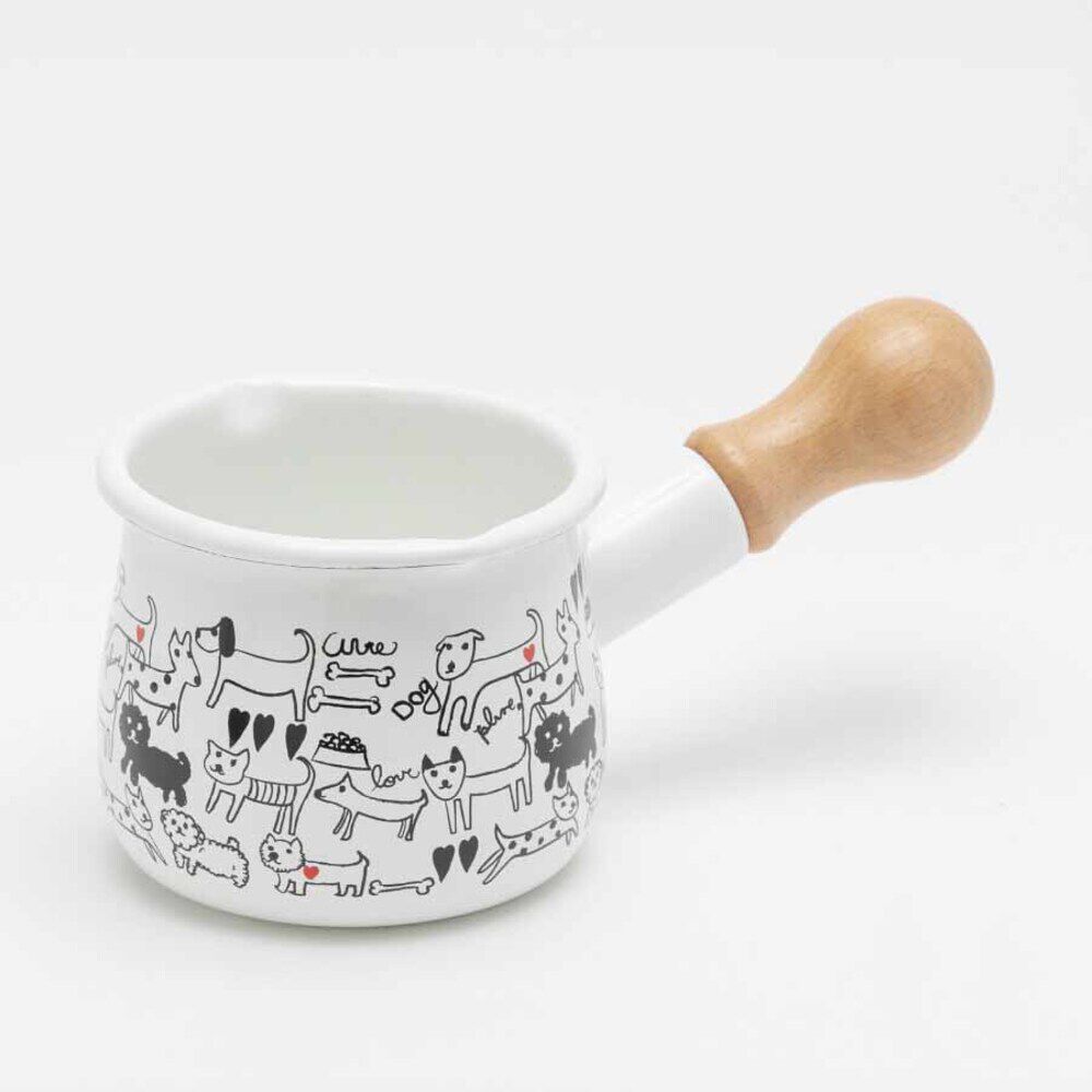 BACKYARD FAMILY「ミルクパン ホーロー 通販 琺瑯 ほうろう ホーロー鍋 琺瑯鍋 片手鍋 小さめ ガス火専用」|食器・キッチングッズ|ホワイト6