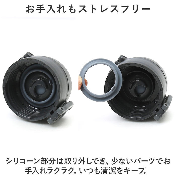 BACKYARD FAMILY「水筒 ワンタッチ 500ml 通販 保冷 保温 マグボトル 0.5L 直飲み ステンレスボトル」|食器・キッチングッズ|