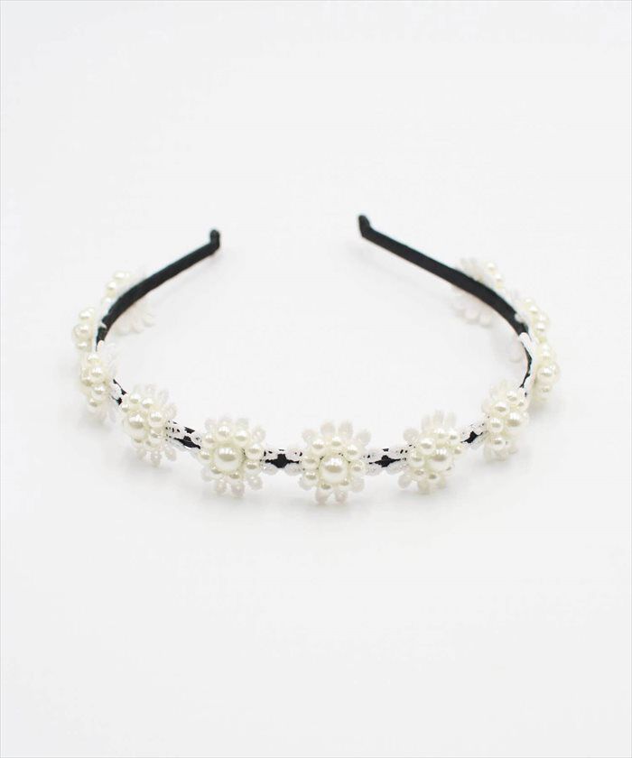 BACKYARD FAMILY「Rora カチューシャ 通販 レース パール 48222102 髪飾り ヘッドドレス 子供 女の子」|その他|