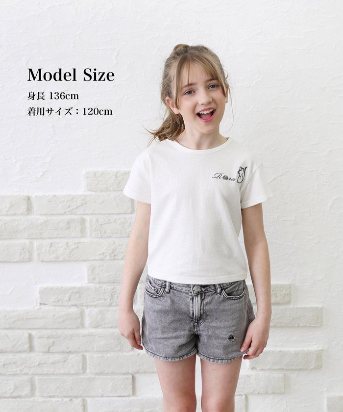BACKYARD FAMILY「キッズ Tシャツ 半袖 女の子 通販 カットソー 73062401 半袖Tシャツ 夏服 ねこ 猫」|その他|