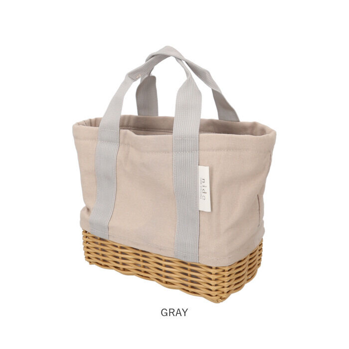 BACKYARD FAMILY「NIDO ランチバッグ 保冷 通販 ランチバスケット ランチバック カゴ付きバッグ カゴ付きバック」|かごバッグ|