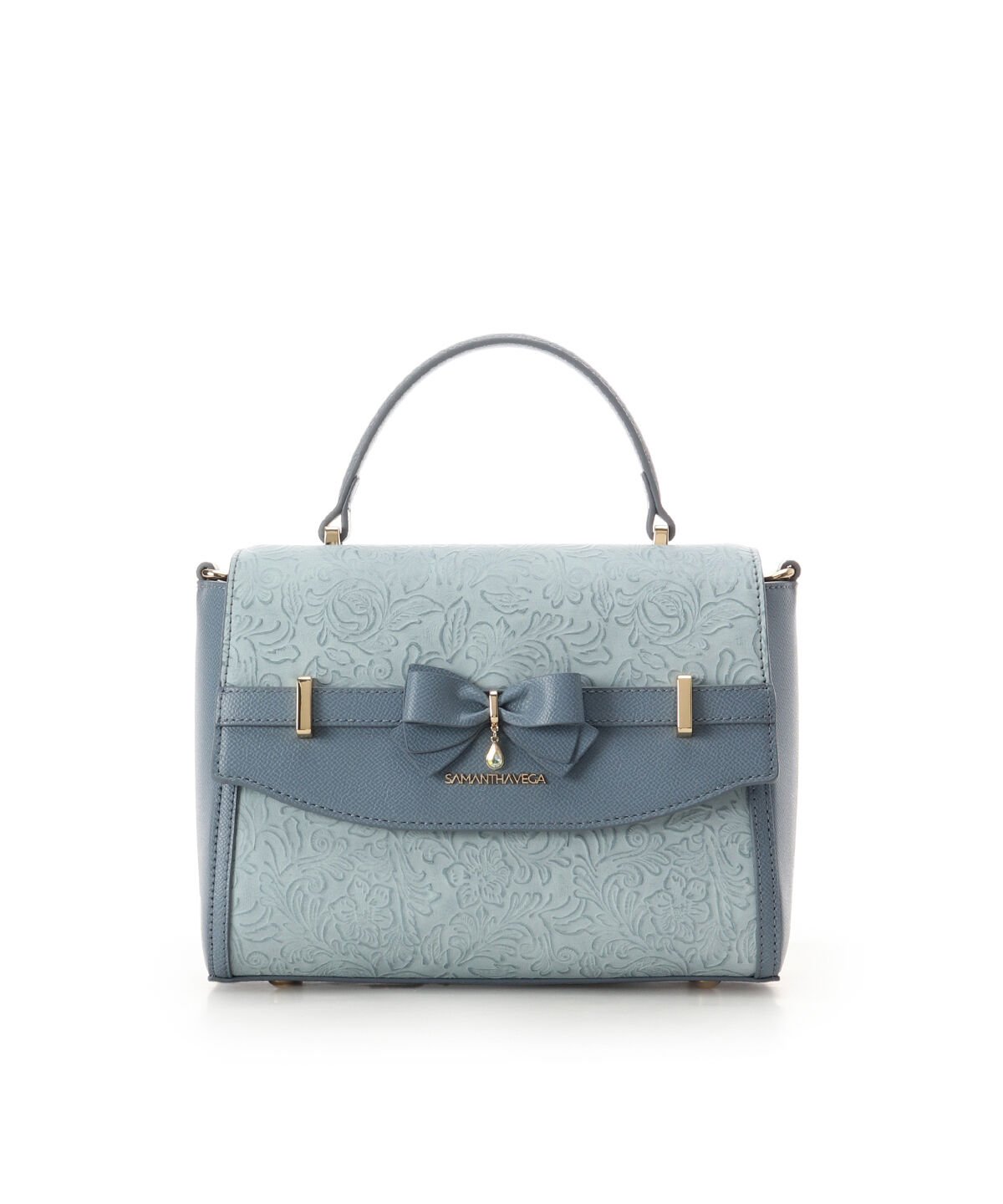 Samantha Vega「フローラルアクセントリボンショルダーバッグ」|ショルダー・メッセンジャー|