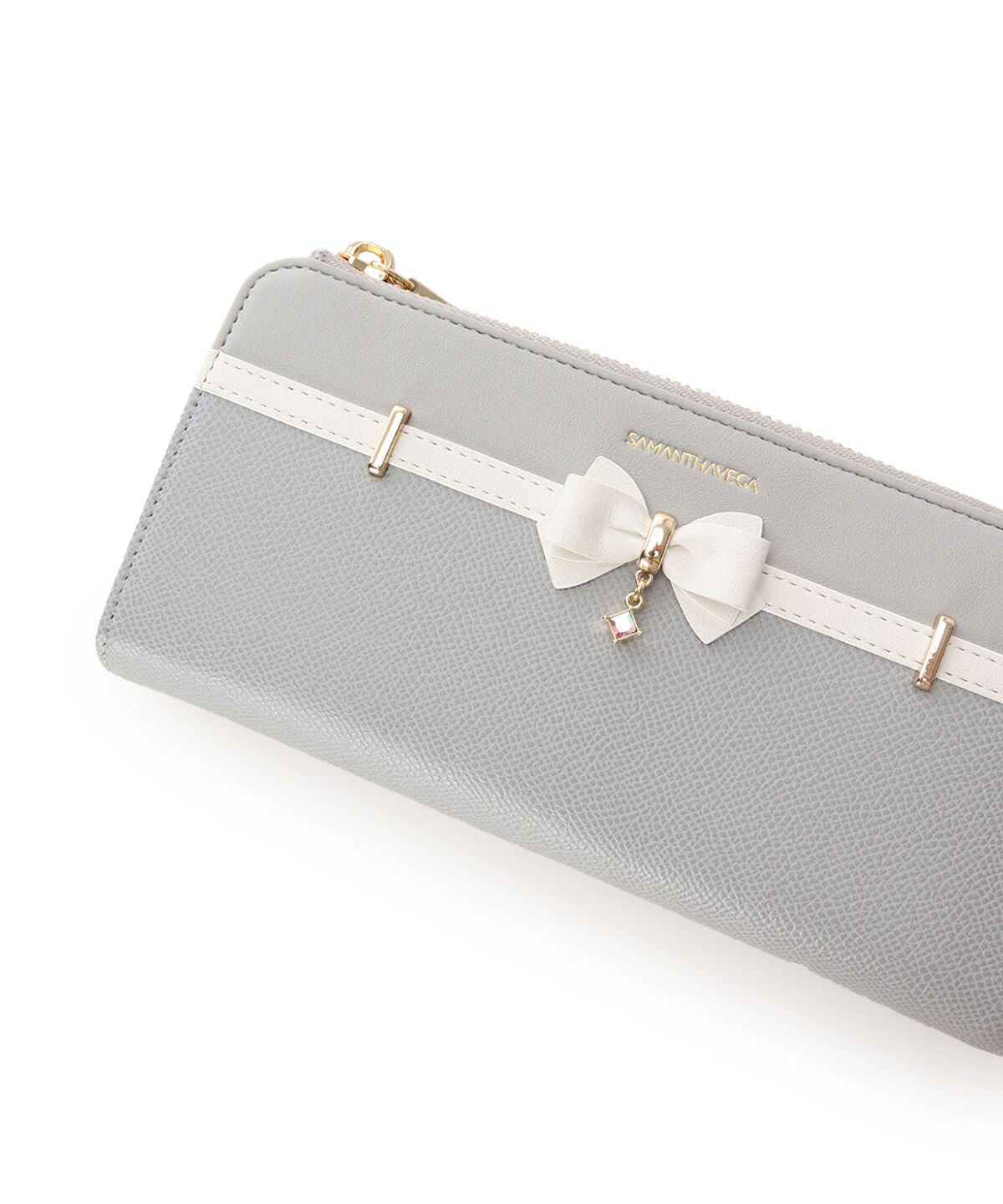 Samantha Vega「バイカラーアクセントリボン長財布」|財布|