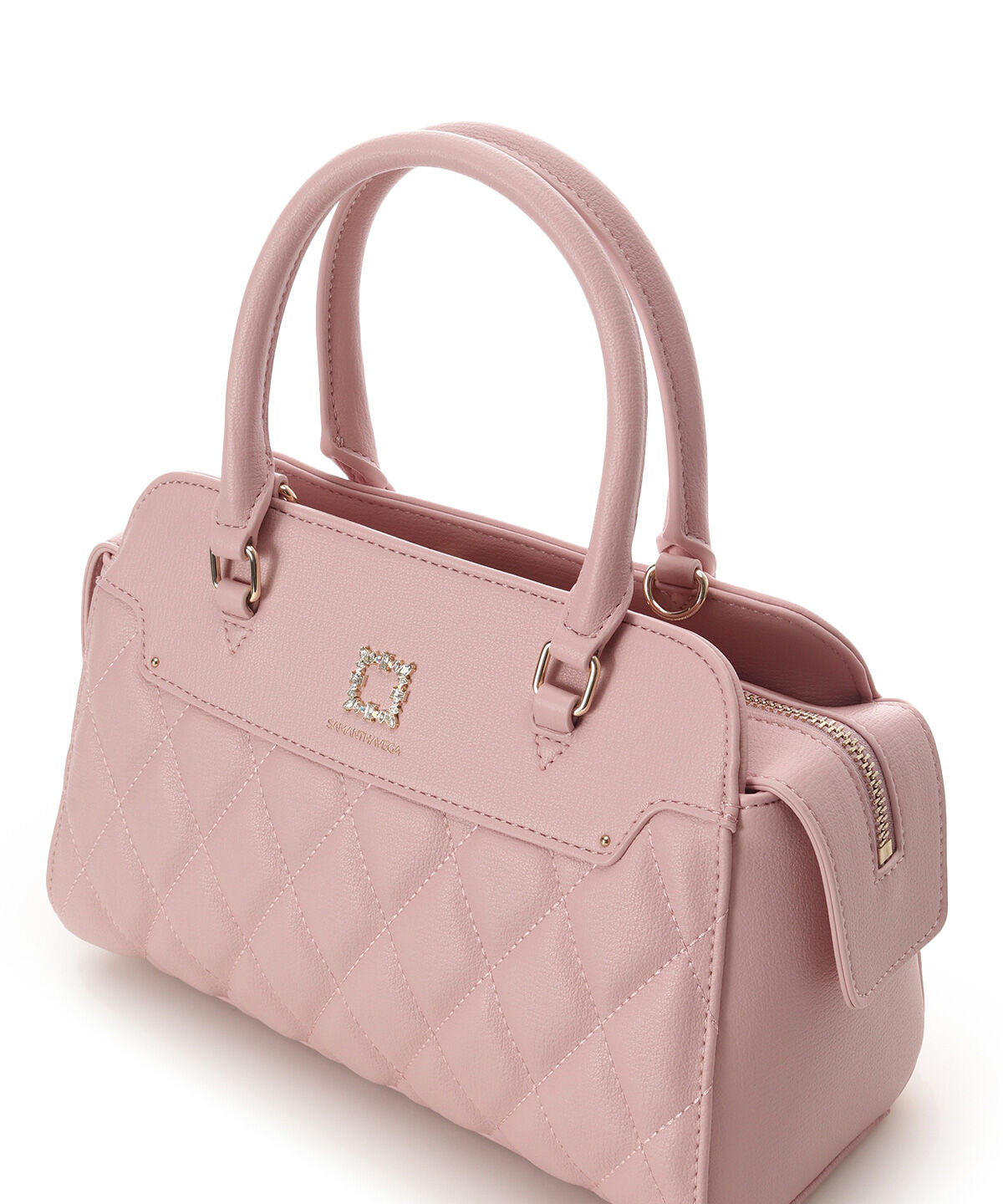 Samantha Vega「スクエアビジューキルトハンドバッグ」|ハンドバッグ|