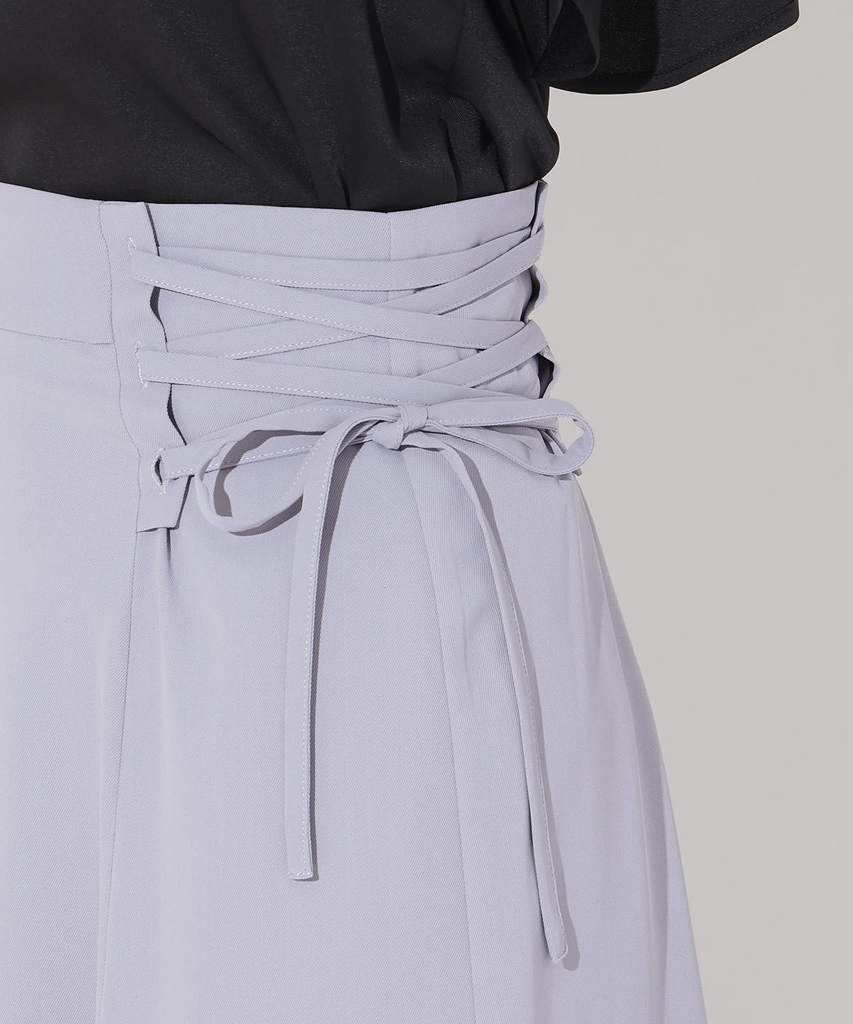 アンドクチュール「サイドレースアップフレアスカート」|フレア|