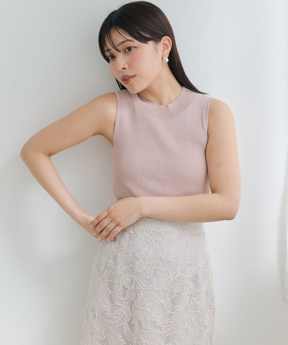 アンドクチュール「ラメノースリトップス」|ニット・セーター|