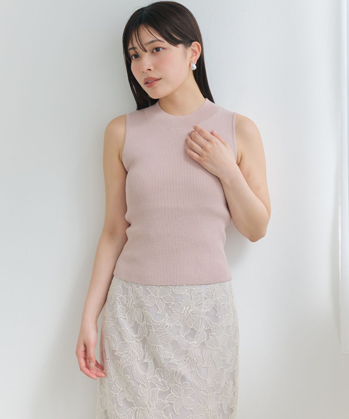 アンドクチュール「ラメノースリトップス」|ニット・セーター|