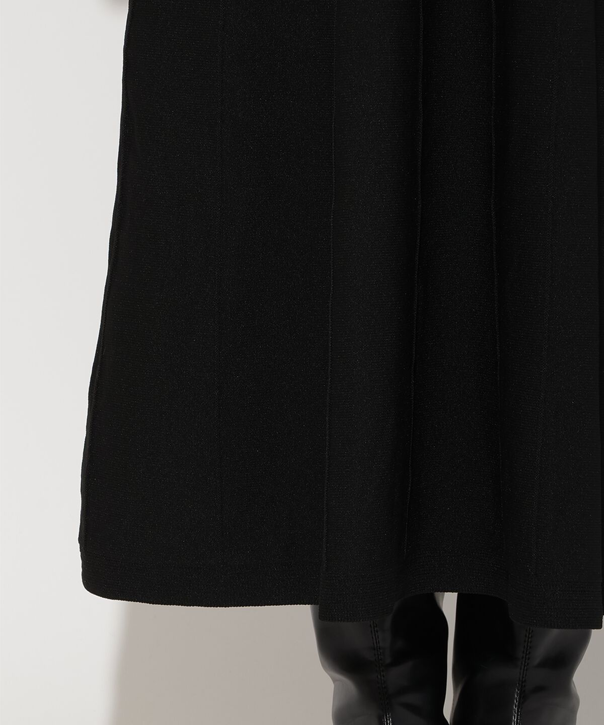 アンドクチュール「ニットビスチェ風スキッパーワンピース」|ワンピース|