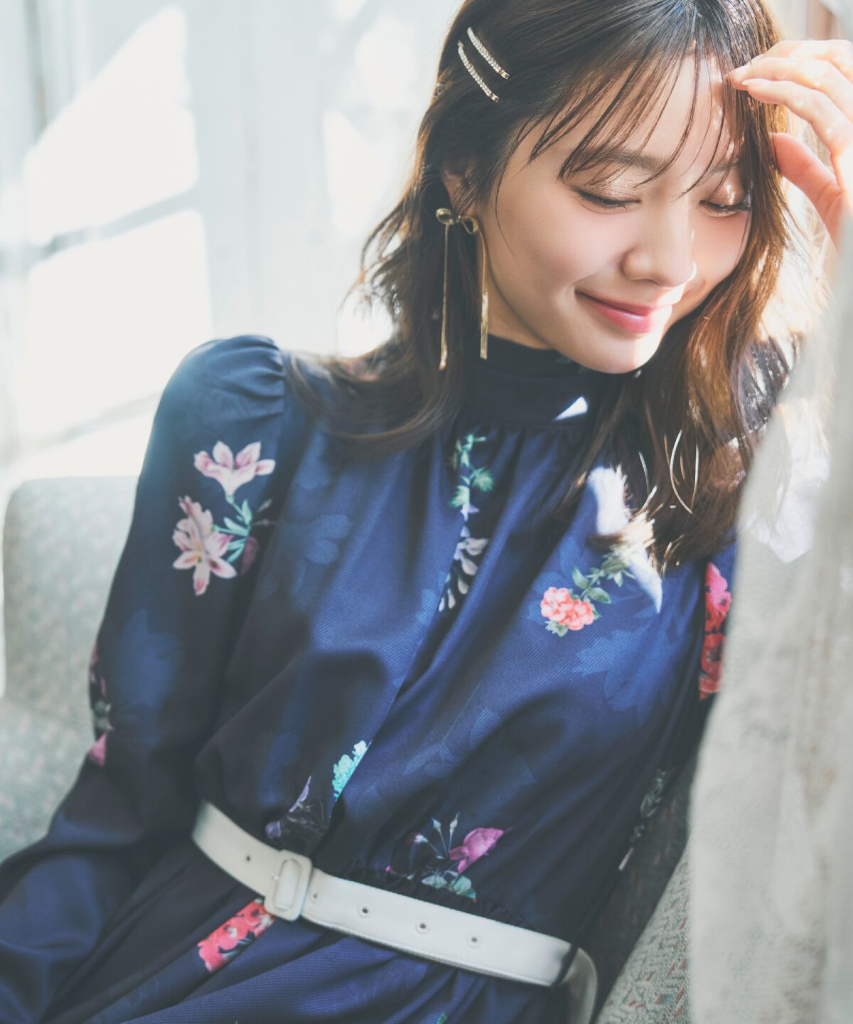 アンドクチュール「クラシックフラワーワンピース」|ワンピース|