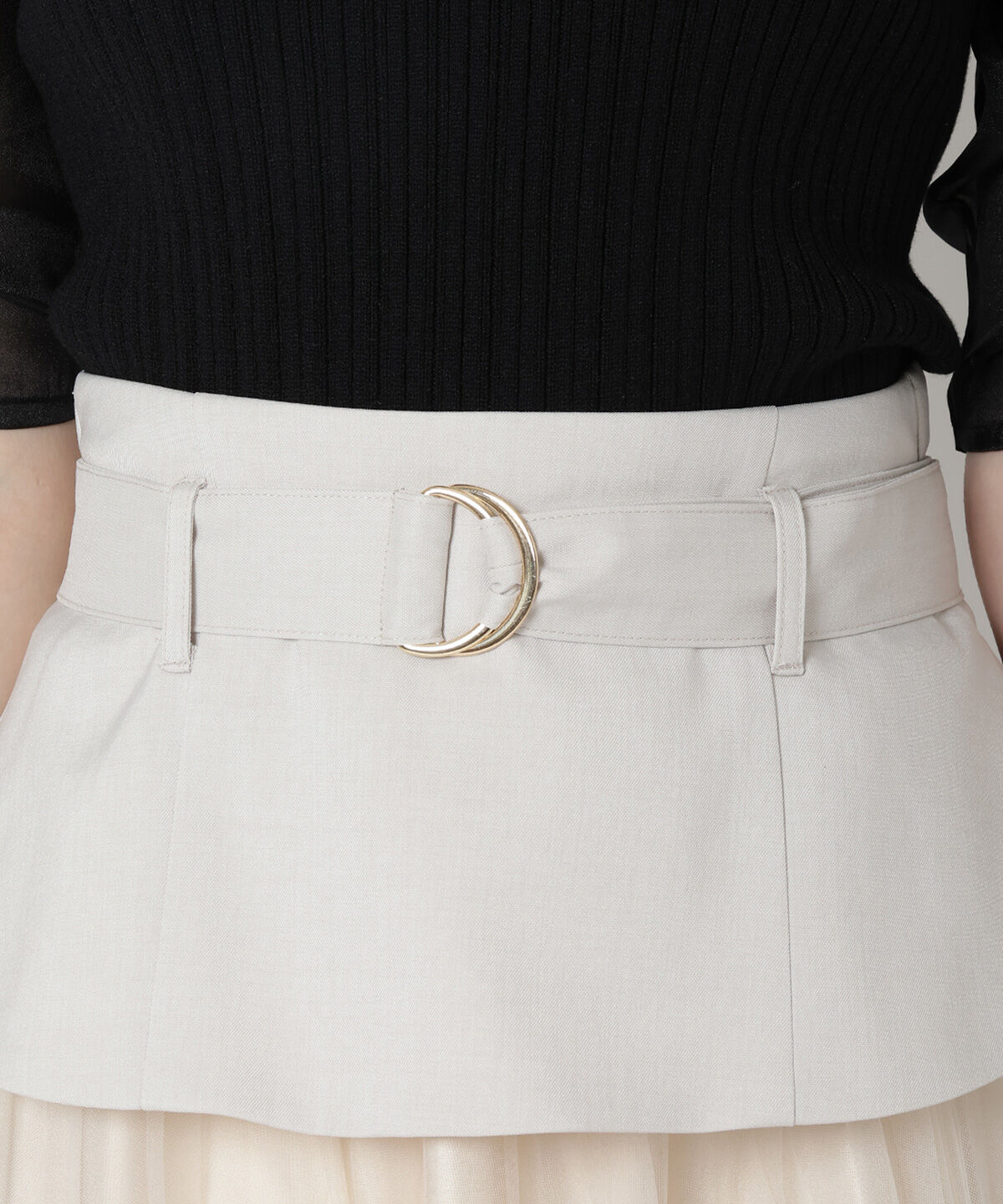 REDYAZEL「切り替えプリーツスカート」|フレア|