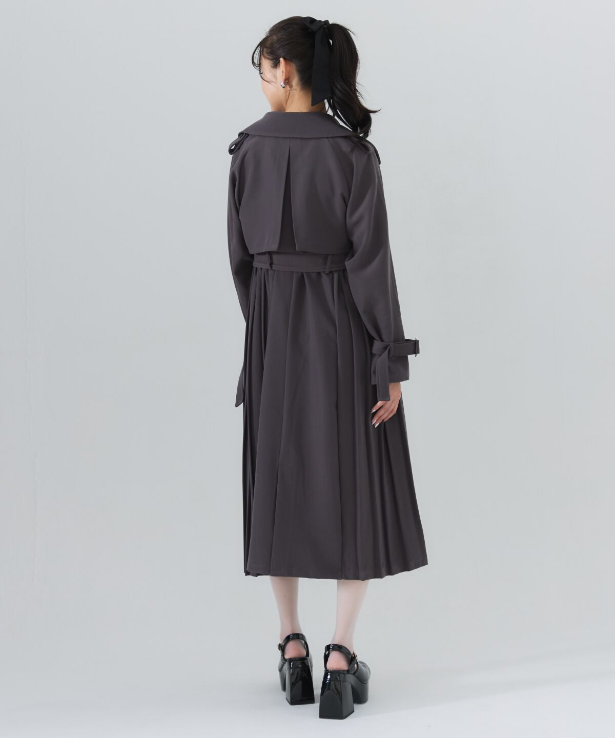 REDYAZEL「3WAYサイドプリーツトレンチコート」|トレンチコート|
