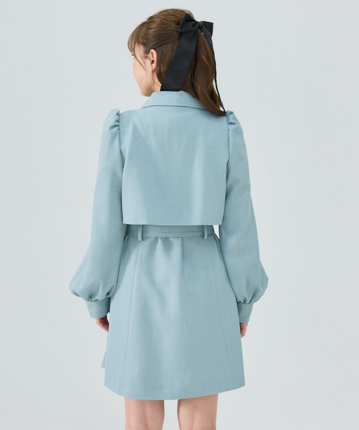 REDYAZEL「パフスリーブミニトレンチコート」|トレンチコート|