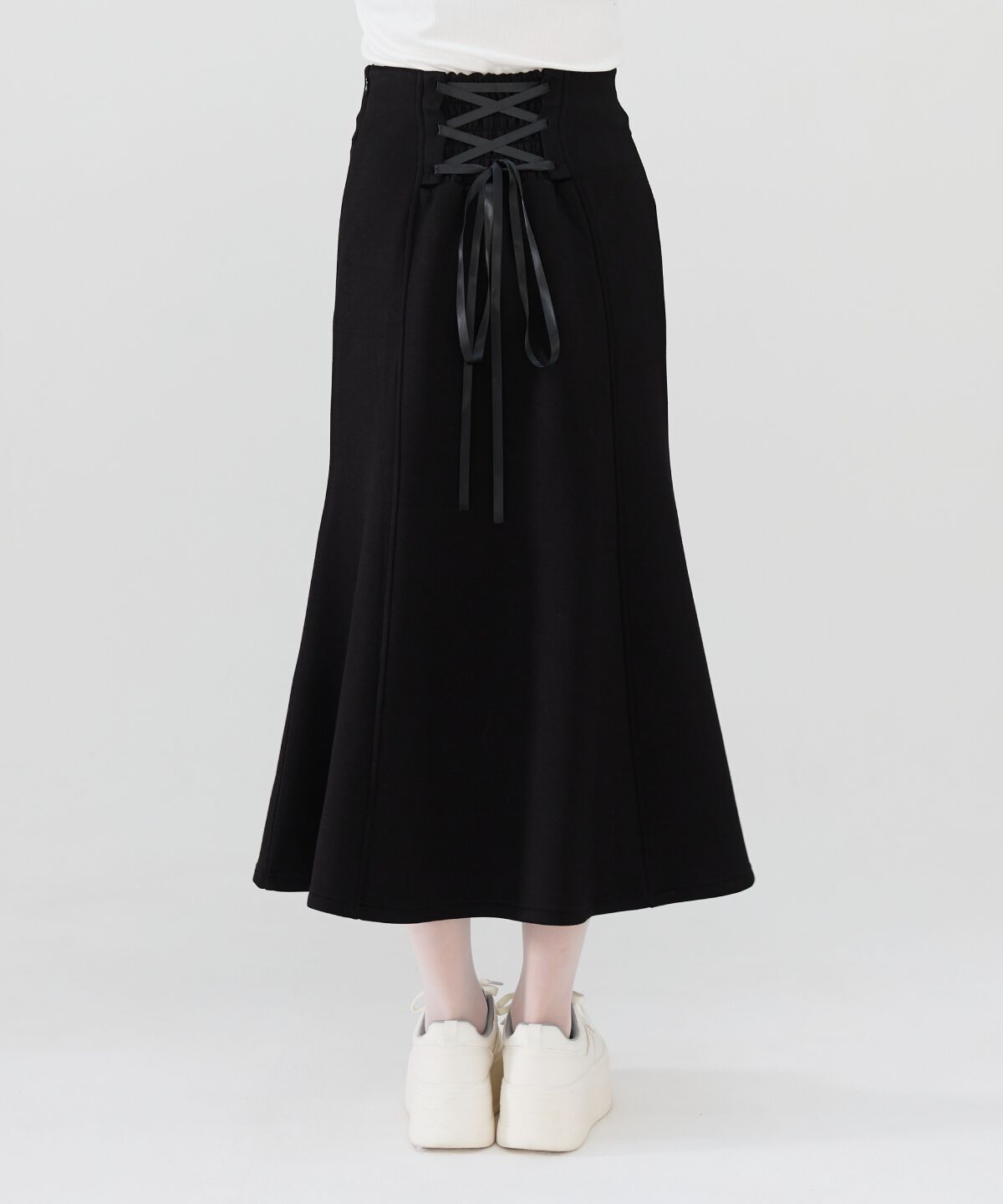 REDYAZEL「ダンボールバックスピンドルロングスカート」|タイト|