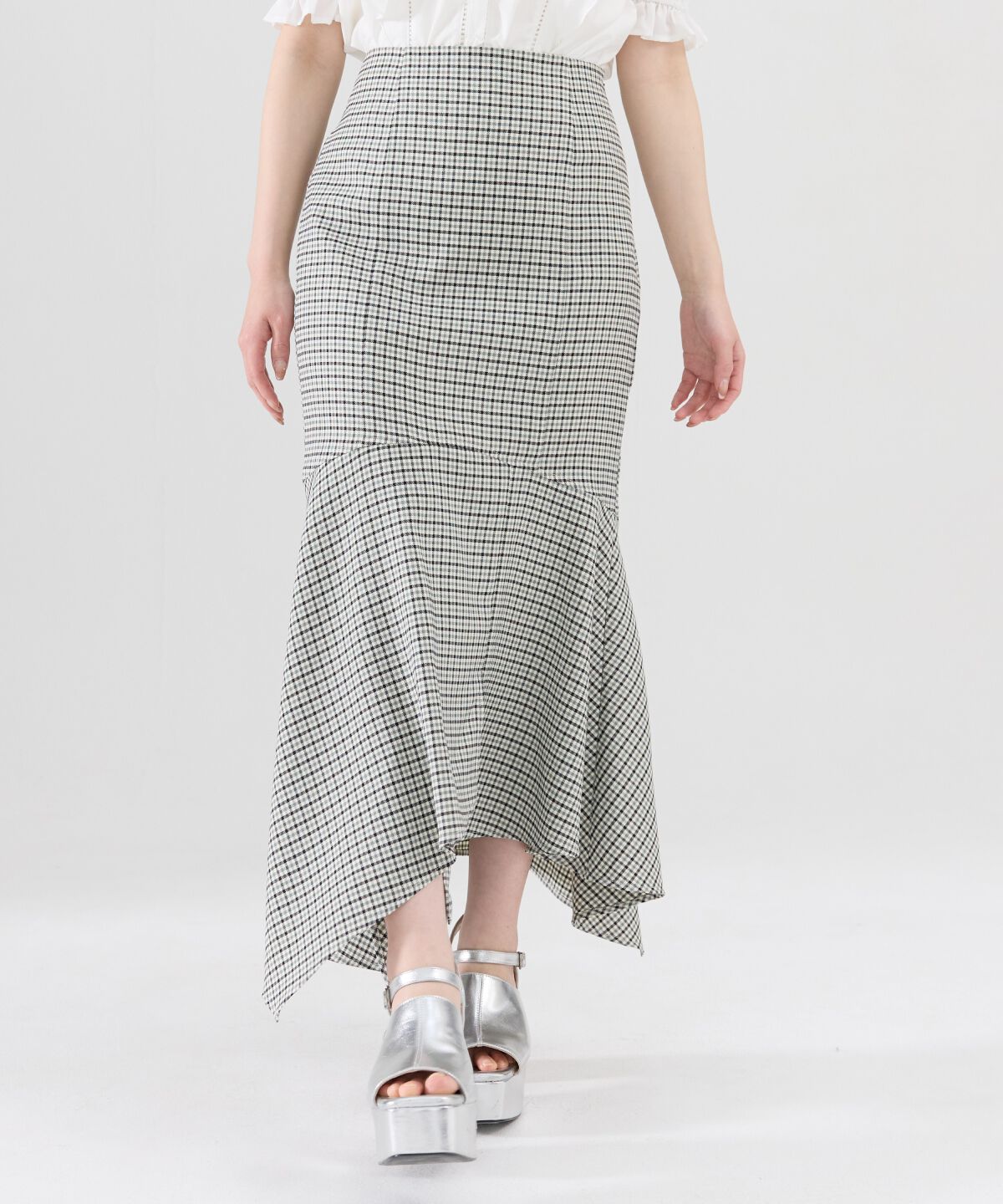 REDYAZEL「チェックマーメイドスカート」|タイト|