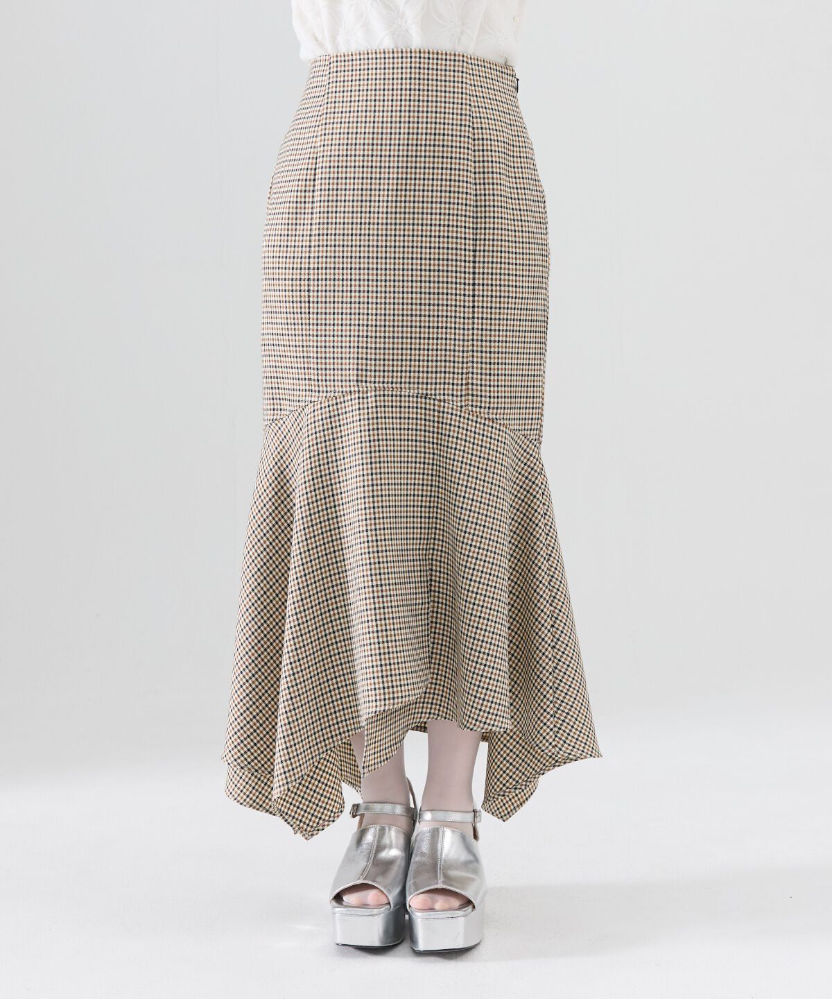 REDYAZEL「チェックマーメイドスカート」|タイト|