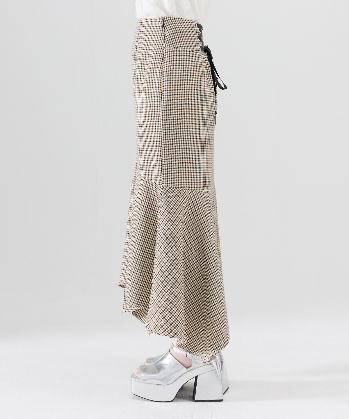 REDYAZEL「チェックマーメイドスカート」|タイト|