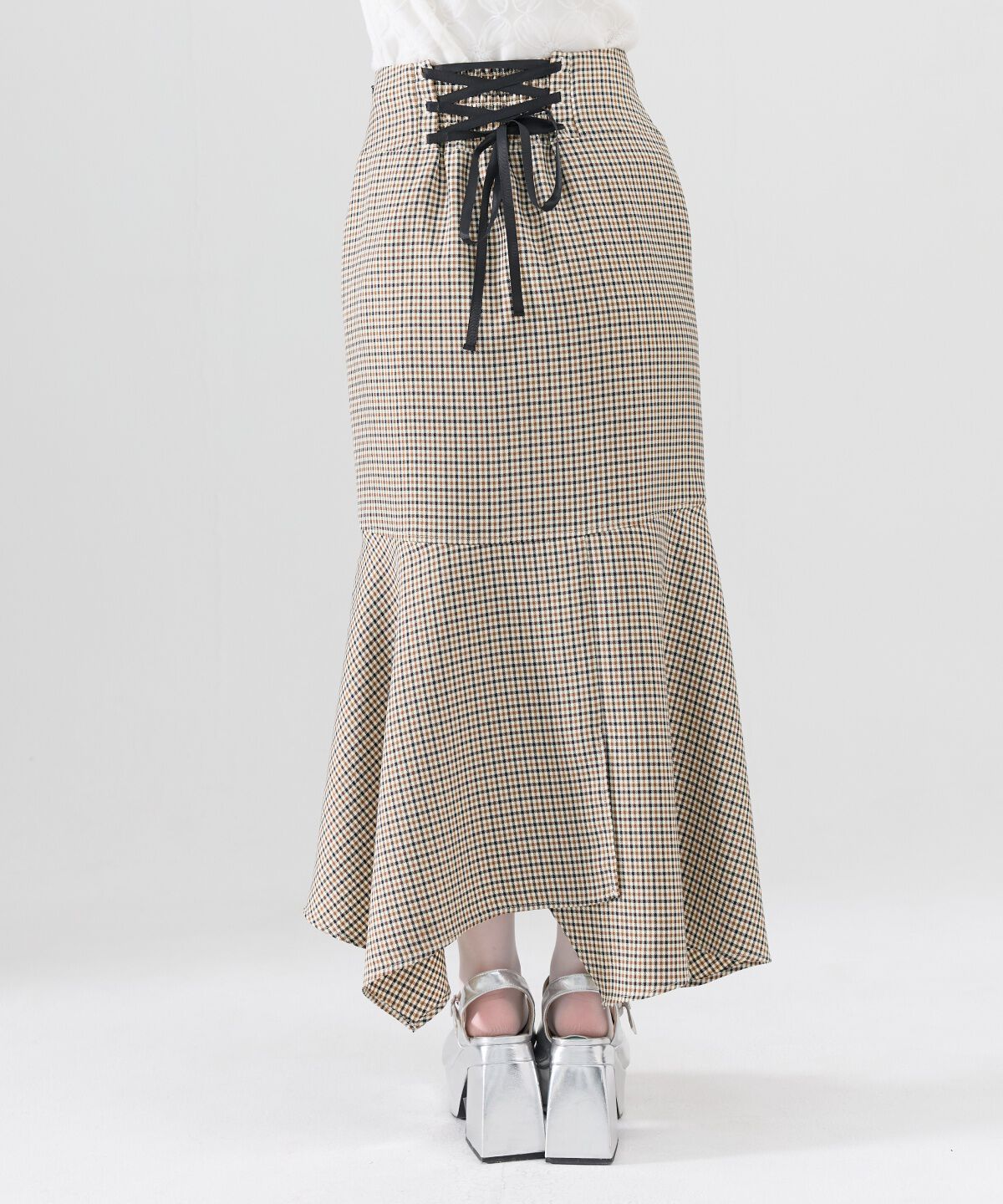 REDYAZEL「チェックマーメイドスカート」|タイト|