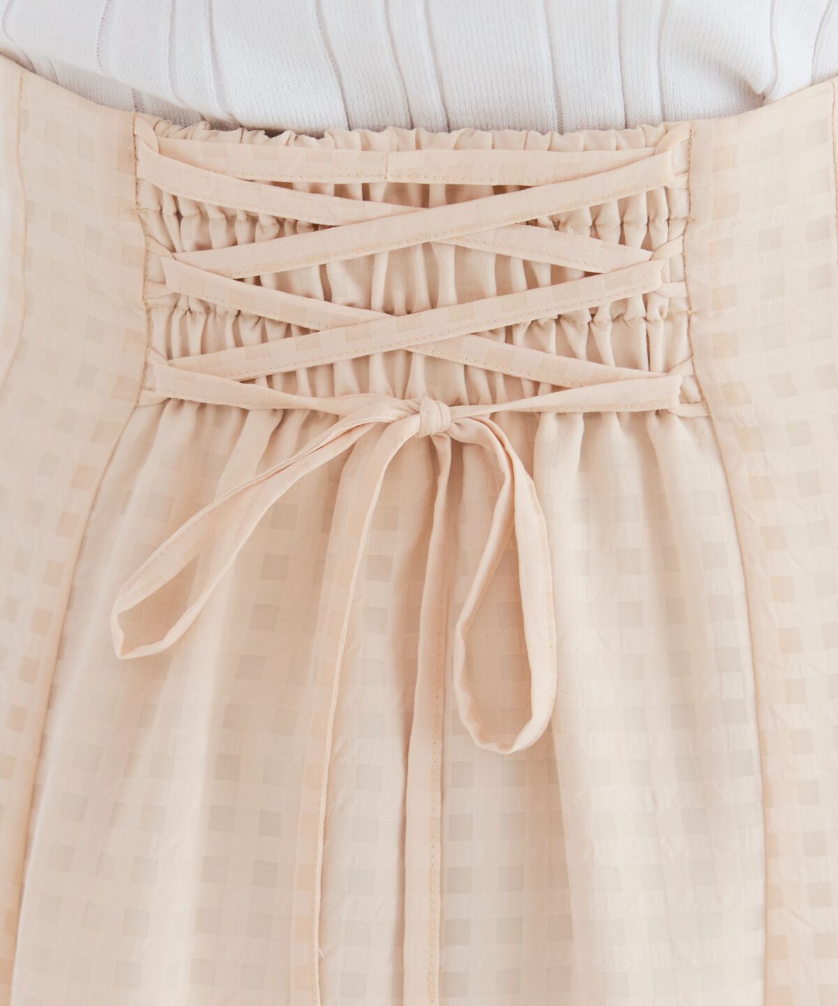 REDYAZEL「シアーチェックフレアミニスカート」|フレア|