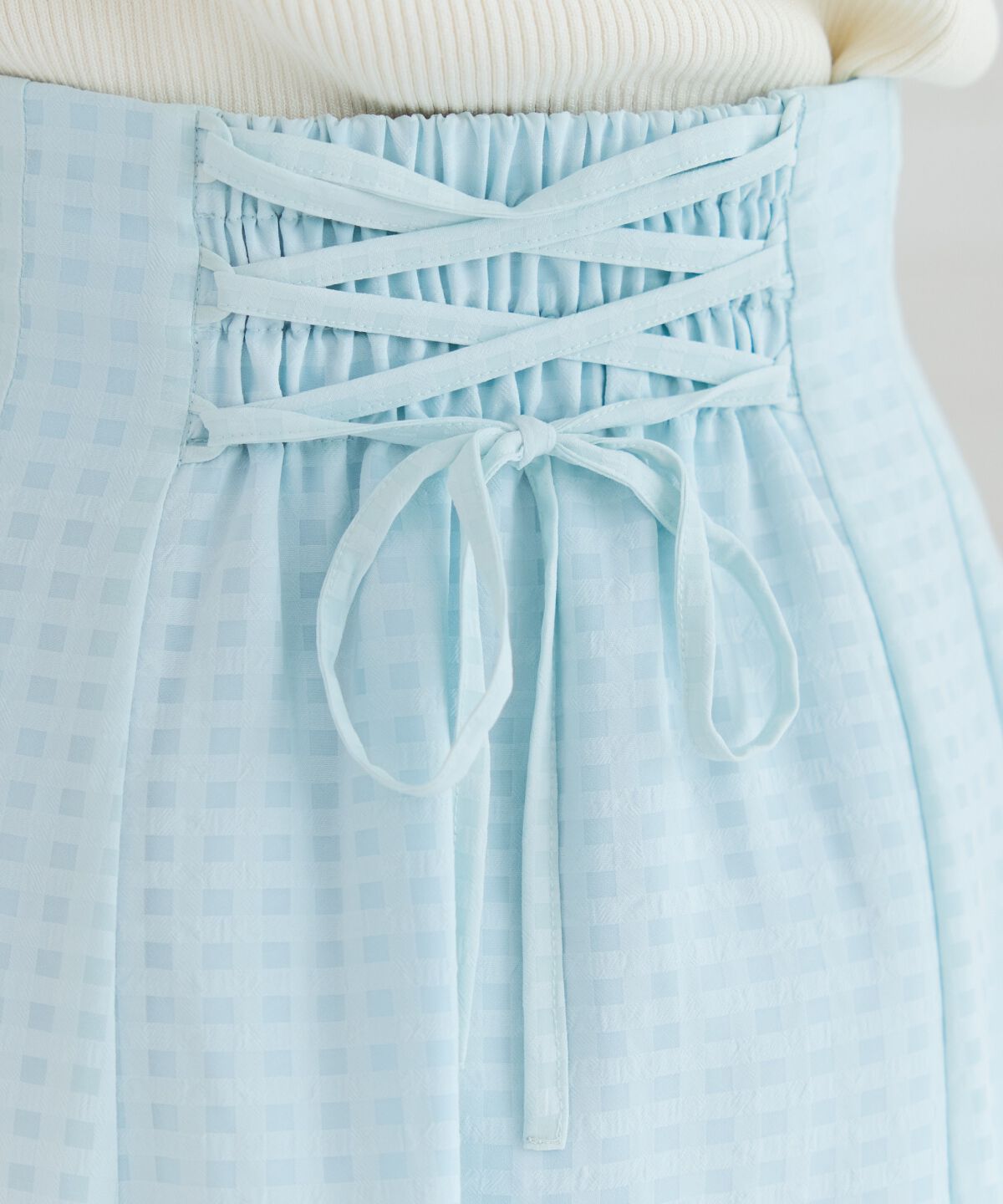 REDYAZEL「シアーチェックフレアミニスカート」|フレア|