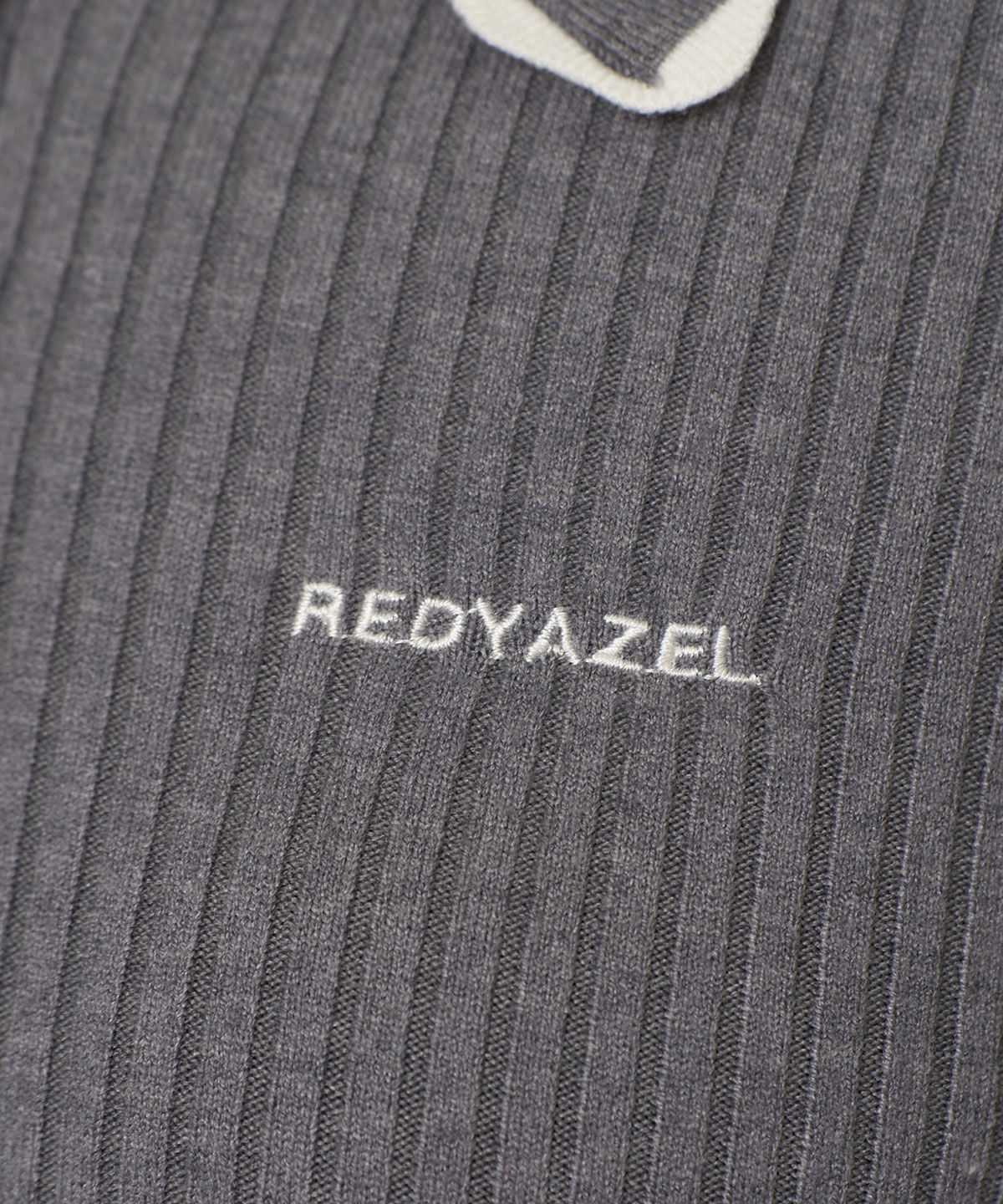 REDYAZEL「スカラカラーポロニットプルオーバー」|ニット・セーター|