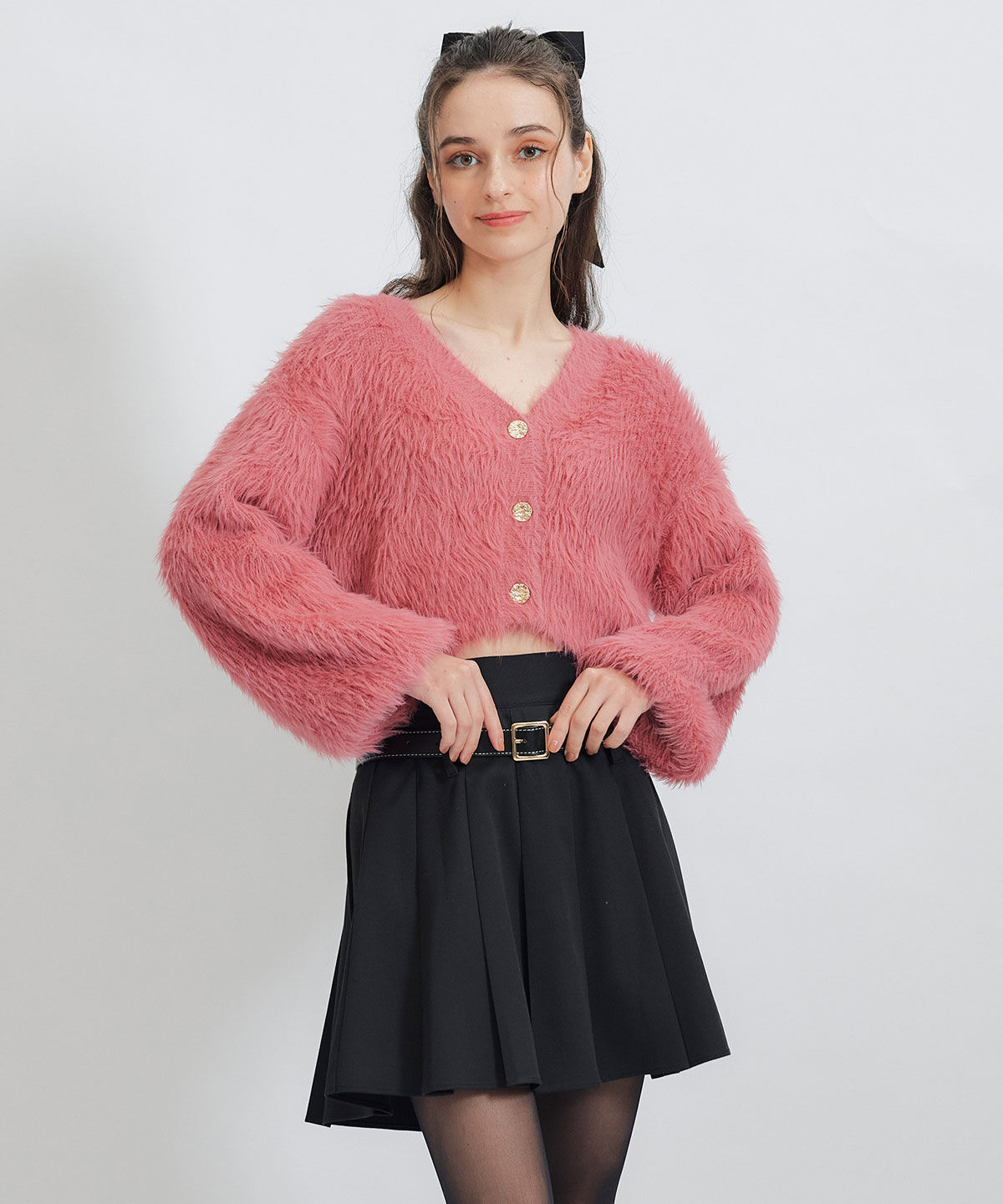 REDYAZEL「ローベルトインナーパンツプリーツミニスカート」|フレア|