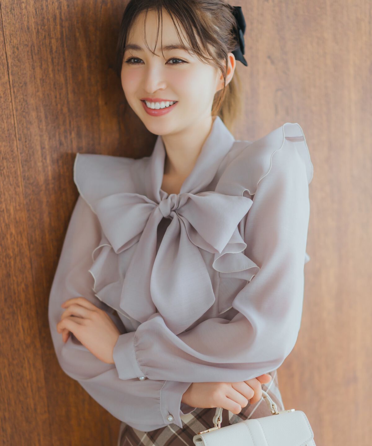 WILLSELECTION「シアーラッフルボウタイブラウス」|シャツ・ブラウス|