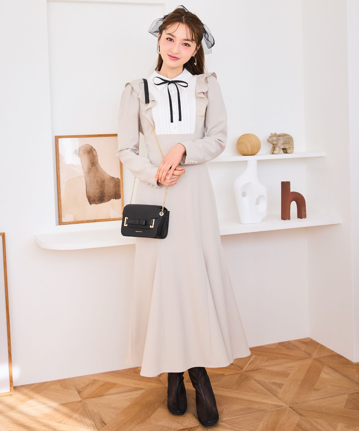 WILLSELECTION「配色ヨークマーメイドワンピース」|ワンピース|