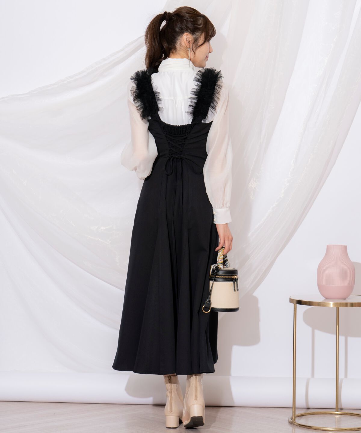 WILLSELECTION「チュールフリルマーメイドジャンスカ」|ワンピース|