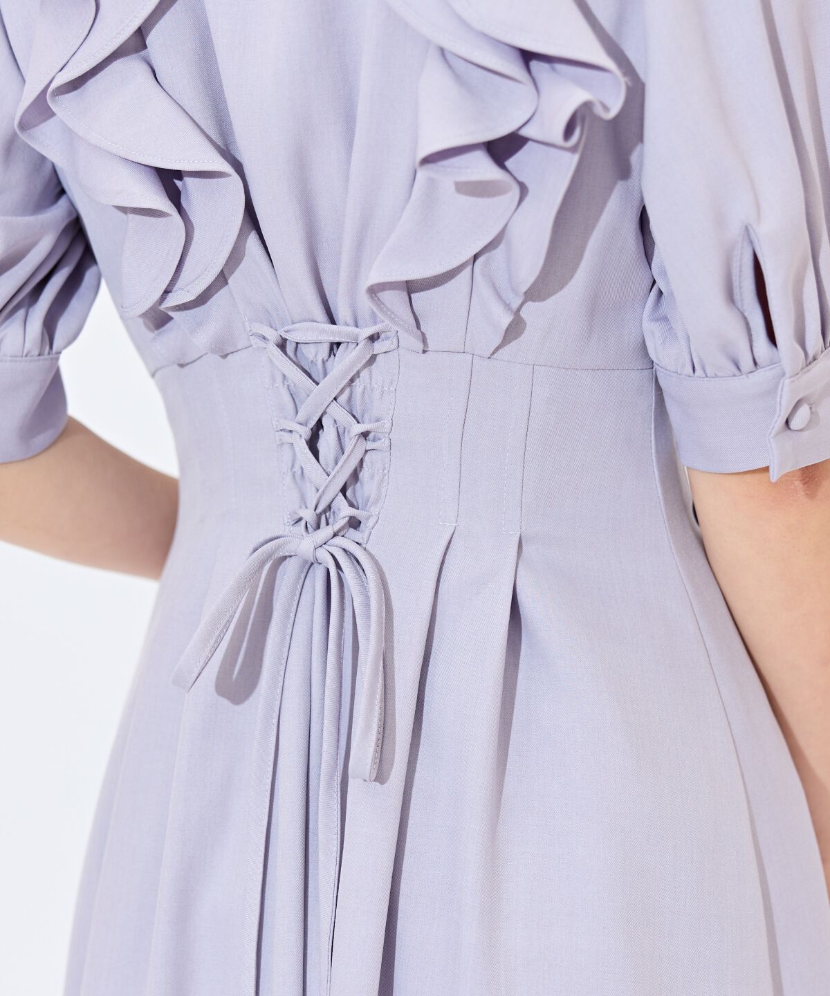 WILLSELECTION「ラッフルリボンタイシャツワンピース」|ワンピース|