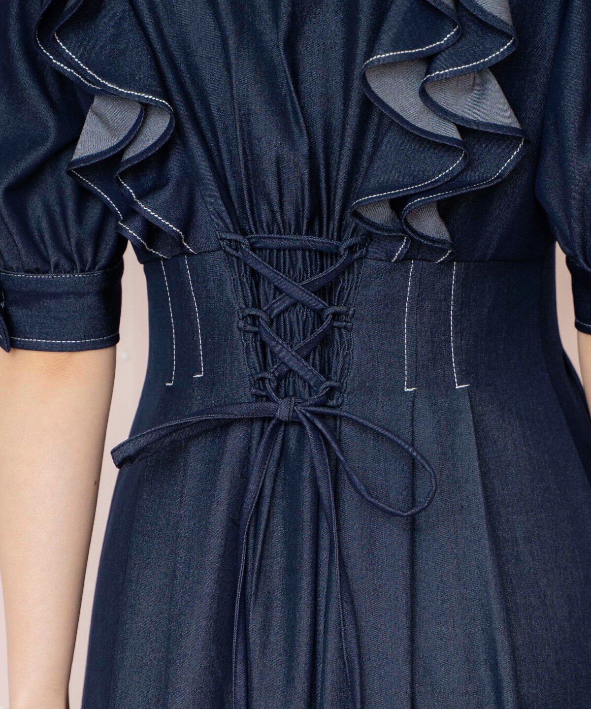 WILLSELECTION「ラッフルリボンタイシャツワンピース」|ワンピース|