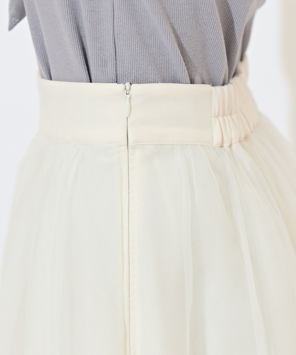 WILLSELECTION「ニュアンスカラーチュールティアードスカート」|フレア|